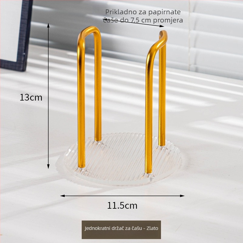 Držač čaša za jednokratne ili dvostruke čaše, plastični stolni držač za čaše (moderni stil; 200 g)