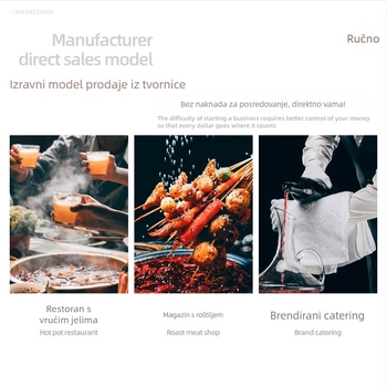 Melamin set od četiri komada posuđa za restorane hot pot – otporan na padove, više uzoraka, površina naljepnica, tiskani logotip