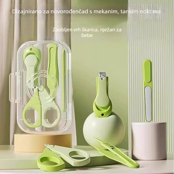 Set za njegu noktiju za bebe – nehrđajući čelik, nagnuti otvor, kliješta za žljeb noktiju, sigurno za djecu, marka Friendly