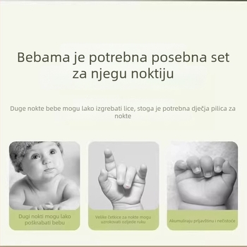Set za njegu noktiju za bebe – nehrđajući čelik, nagnuti otvor, kliješta za žljeb noktiju, sigurno za djecu, marka Friendly