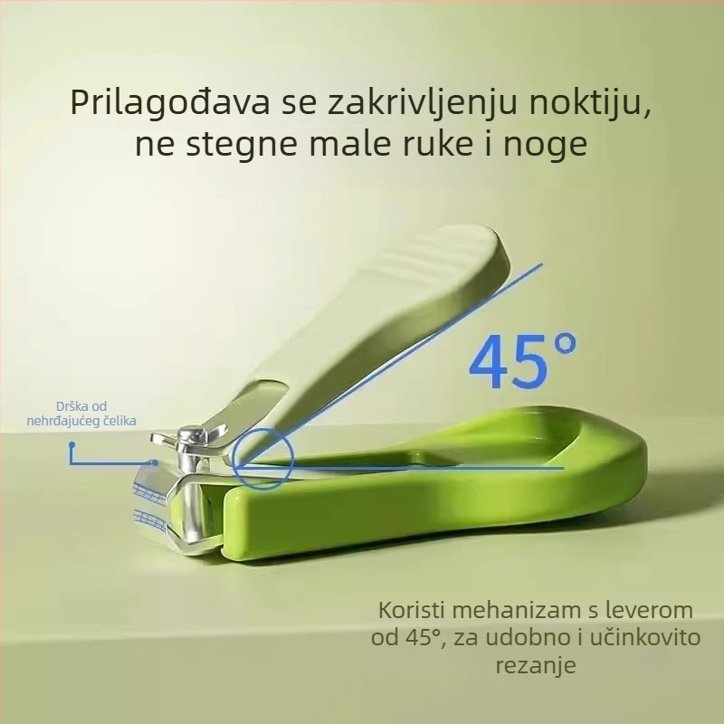Set za njegu noktiju za bebe – nehrđajući čelik, nagnuti otvor, kliješta za žljeb noktiju, sigurno za djecu, marka Friendly