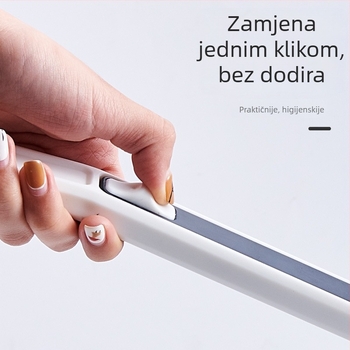 Zidna četka za WC s rastvorljivom zamjenskom glavom — plastika, 1 komad, izlazak proljeće 2020