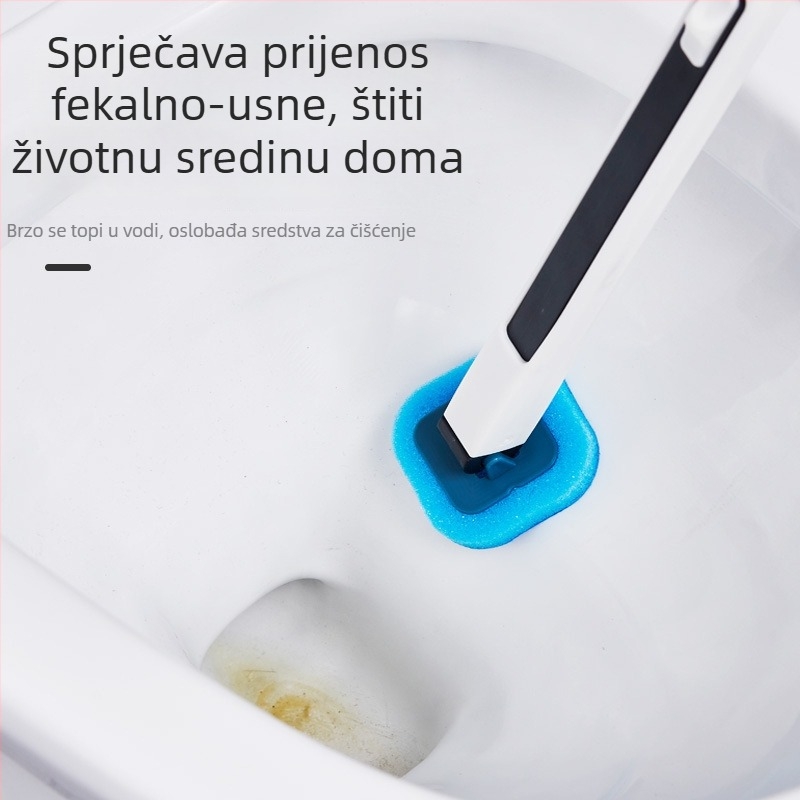 Zidna četka za WC s rastvorljivom zamjenskom glavom — plastika, 1 komad, izlazak proljeće 2020