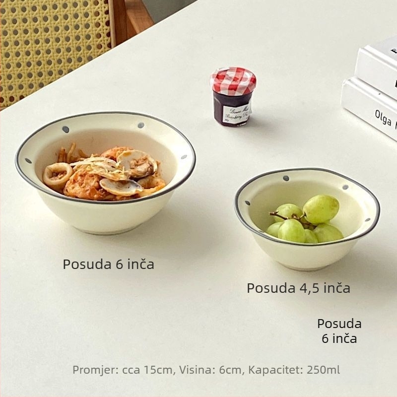 Dnevni tanjur, ovalni oblik, keramika, jednobojni, moderni minimalizam, površina sprejem