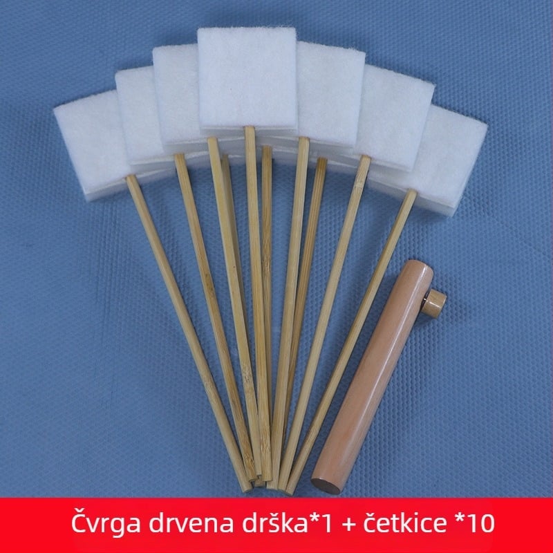 Jednokratna četka za zahod za kućnu upotrebu — bez mrtvih kutova, čišćenje proreza, zamjensko jezgro, plastika