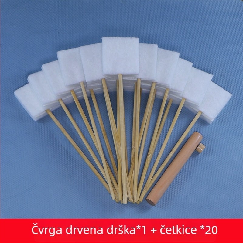 Jednokratna četka za zahod za kućnu upotrebu — bez mrtvih kutova, čišćenje proreza, zamjensko jezgro, plastika