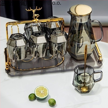 Xiangpu stakleni set za čaj – nordijskog stila, otporan na toplinu, za dom, poslovni poklon