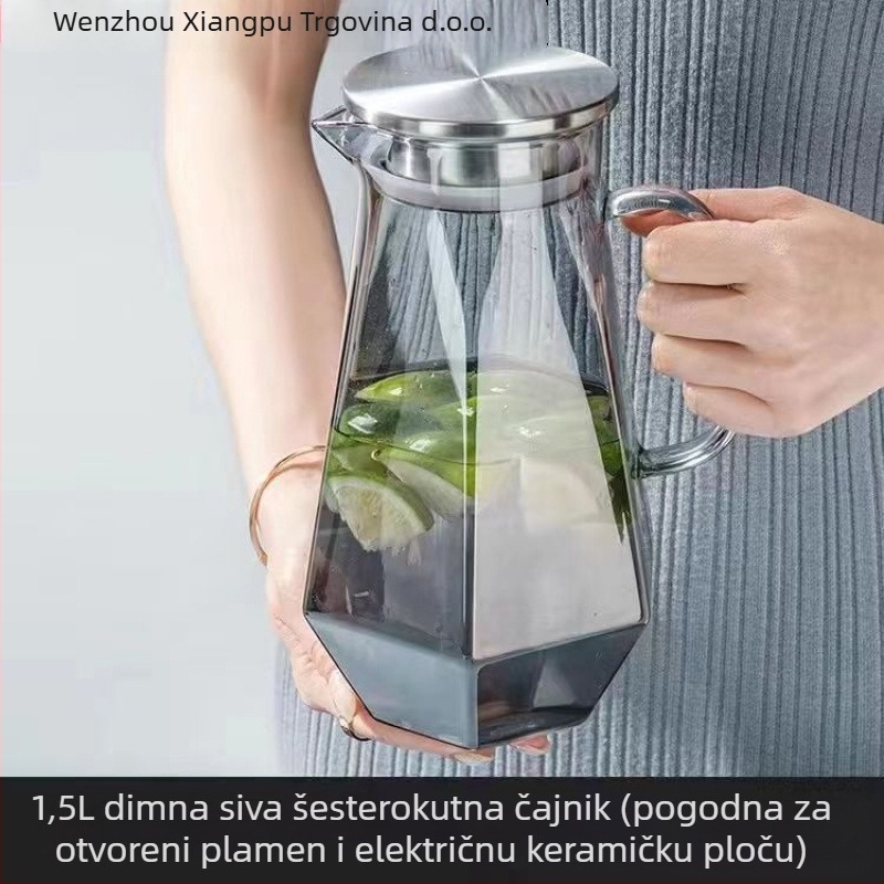 Xiangpu stakleni set za čaj – nordijskog stila, otporan na toplinu, za dom, poslovni poklon