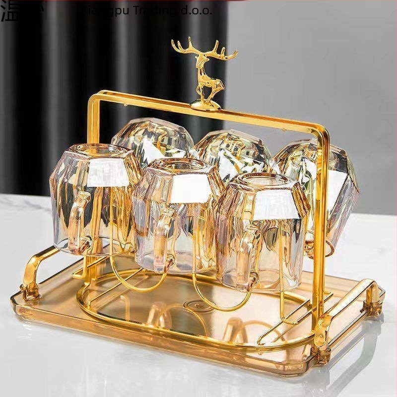 Xiangpu stakleni set za čaj – nordijskog stila, otporan na toplinu, za dom, poslovni poklon