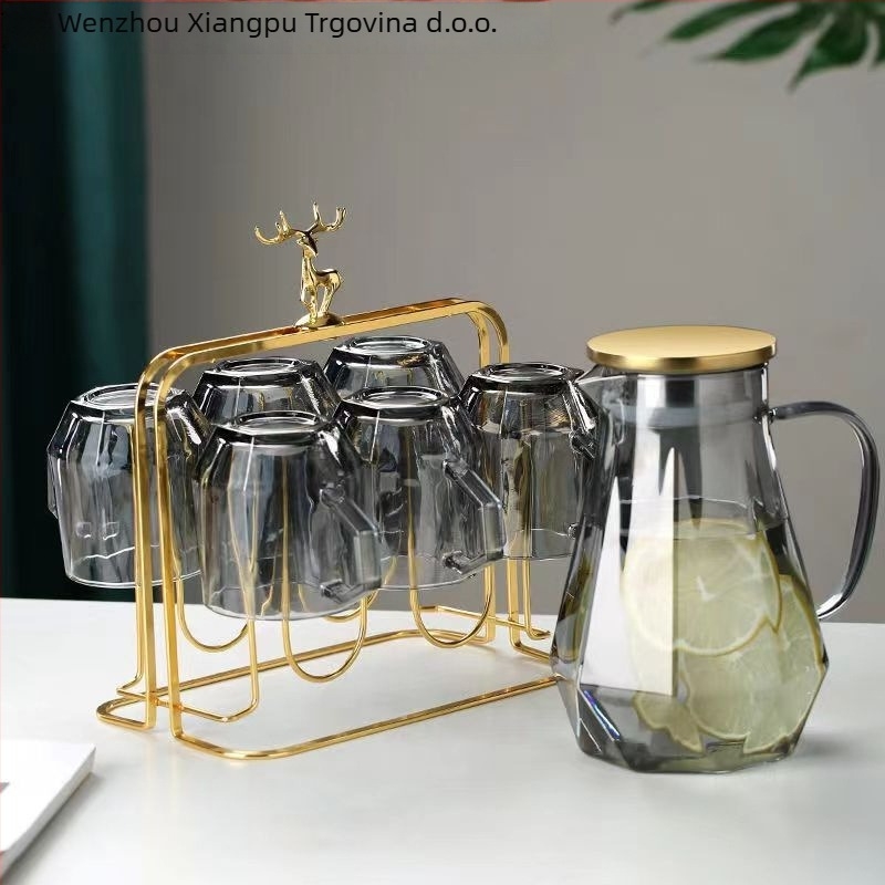 Xiangpu stakleni set za čaj – nordijskog stila, otporan na toplinu, za dom, poslovni poklon