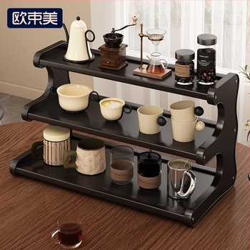 3-stupanjski stolni organizator za šalice i čajne setove, pomični i rastavljivi, otporni na vlagu, materijal Nanzhu
