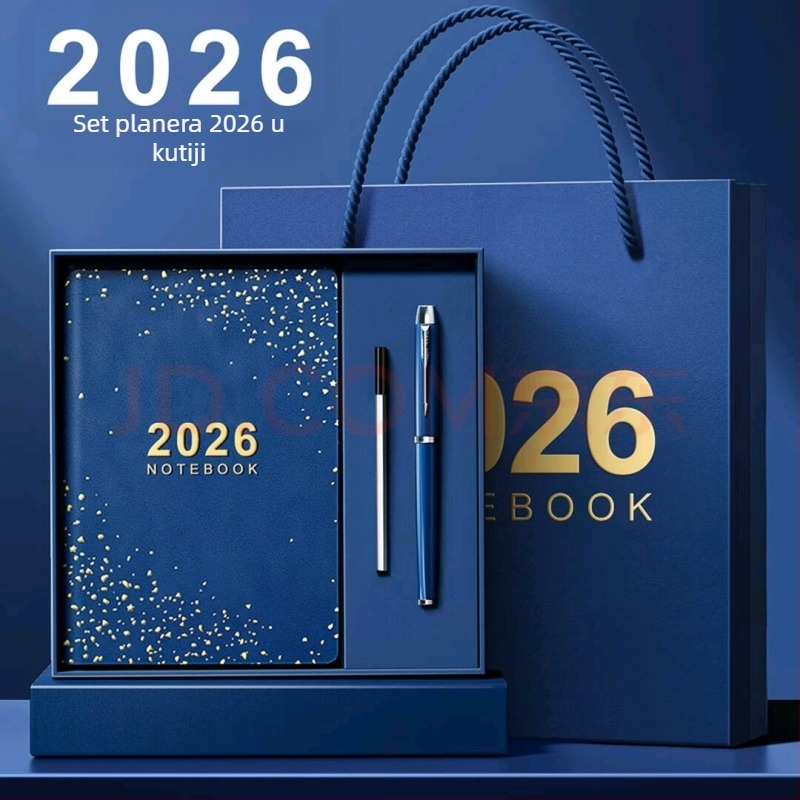 Tjedni planer s PU koricom, bežično povezivanje, Dowling papir, više od 400 stranica