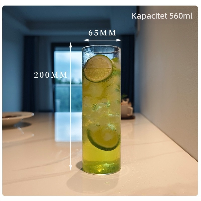 Šalica - borosilikatno staklo, otporno na visoke temperature, moderni minimalistički stil, okrugli oblik, bez ručke