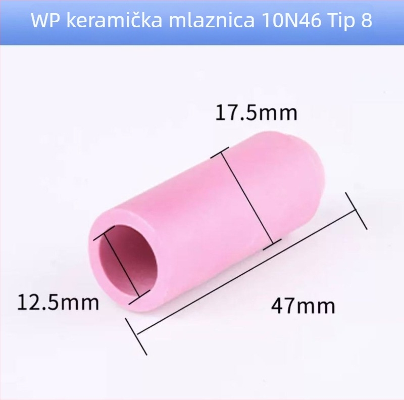 Pribor za zavarivanje argonom lukom: mlaznica 17, dugački vrat plamenika, WP-18 dugi tlak poklopac, 26 wolframov držač igle, keramička mlaznica