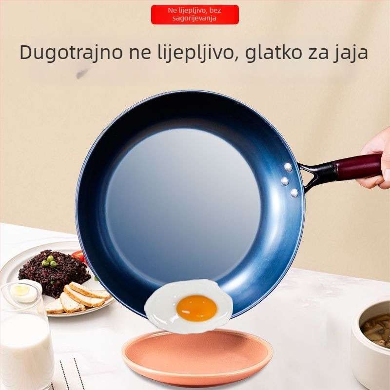 Lijena tava s neprijanjajućim premazom, višeslojno dno, kompatibilna sa svim štednjacima, za omlete i steak, Golden Scale Dragon