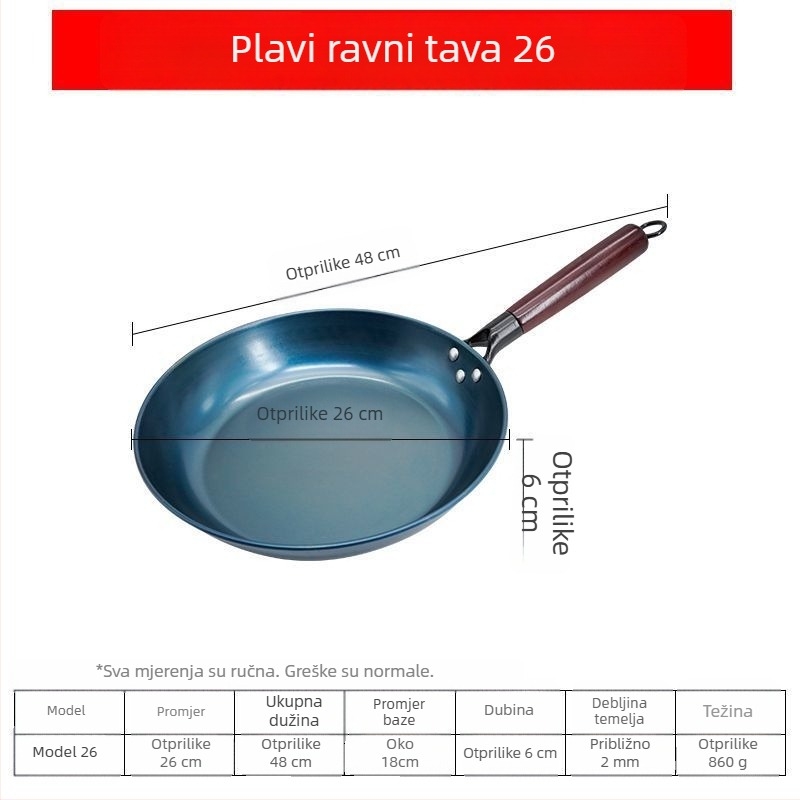 Lijena tava s neprijanjajućim premazom, višeslojno dno, kompatibilna sa svim štednjacima, za omlete i steak, Golden Scale Dragon