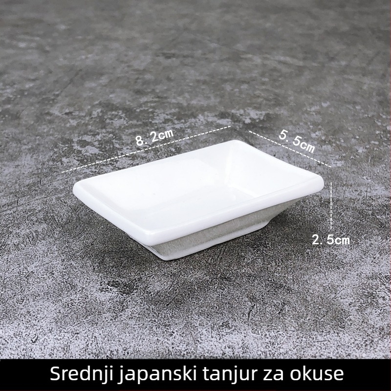 Porcelanski set posuda za umake, 10 kom., okrugle, jednobojne, stil Novi kineski stil
