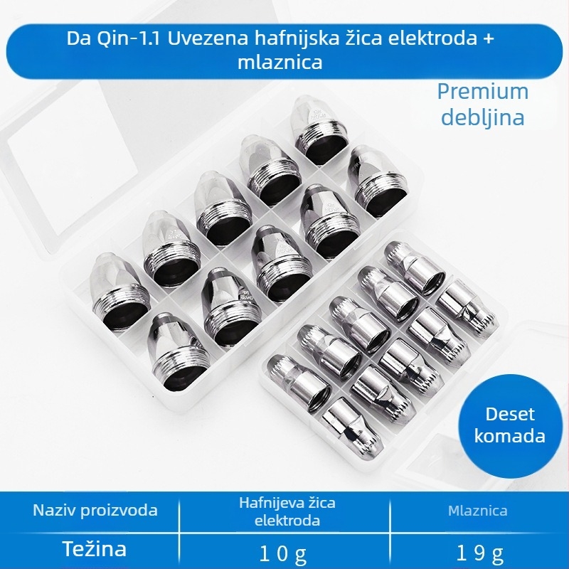 CNC plazma plamenik za rezanje – P80 hafnijski žica, mlaznica, elektroda, pribor za plamenik
