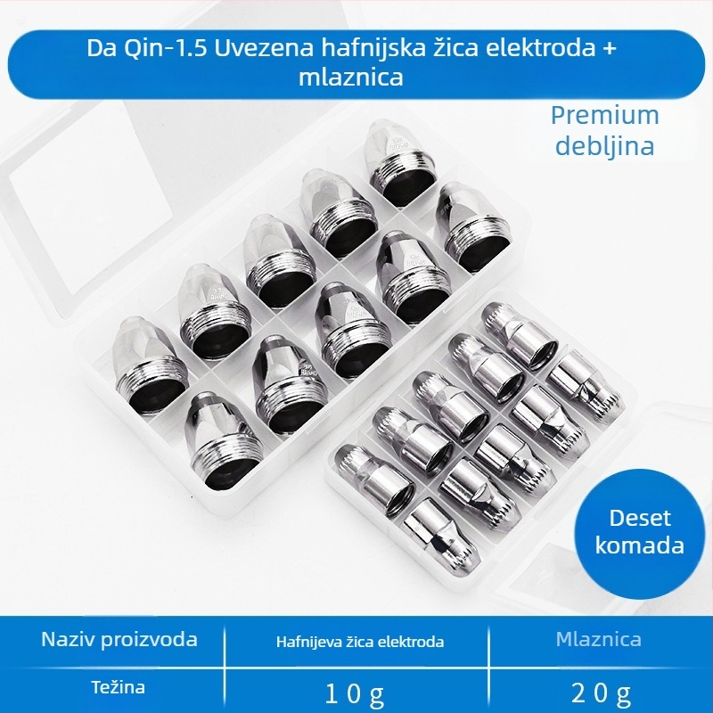 CNC plazma plamenik za rezanje – P80 hafnijski žica, mlaznica, elektroda, pribor za plamenik