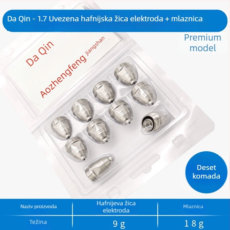 CNC plazma plamenik za rezanje – P80 hafnijski žica, mlaznica, elektroda, pribor za plamenik