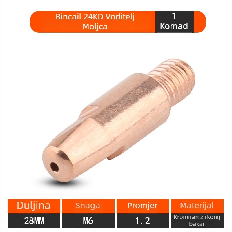 Kontaktna mlaznica za Binzel CO2 MIG pištolj – Sheng ruipu, kompatibilna s 15AK/24KD/36KD