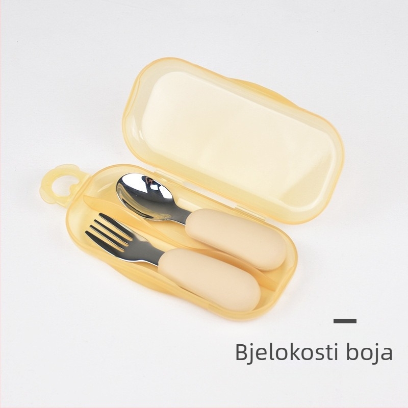 Maia Silikon vilica i žlica za djecu od 6 mjeseci – samostalno hranjenje