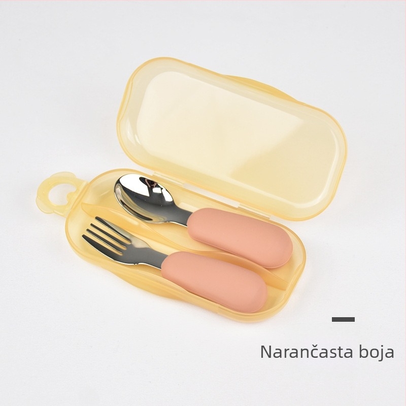 Maia Silikon vilica i žlica za djecu od 6 mjeseci – samostalno hranjenje