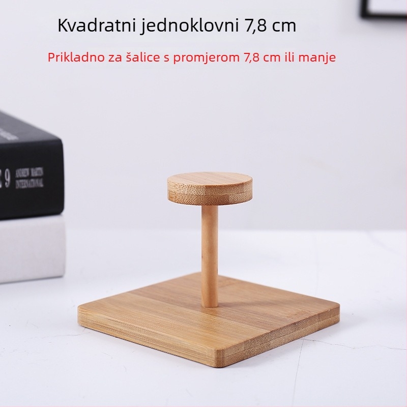 Držač za čaše od bambusa, jednostavnog stila, stolni skladišni regač za bar