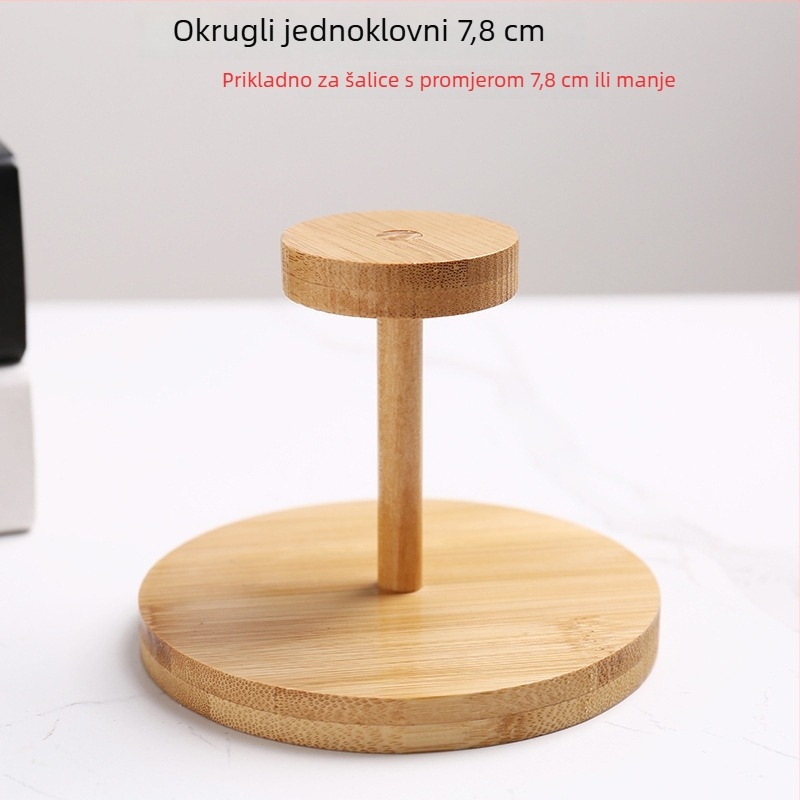 Držač za čaše od bambusa, jednostavnog stila, stolni skladišni regač za bar