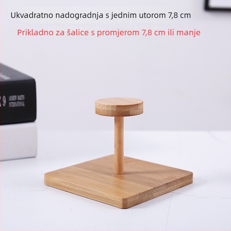 Držač za čaše od bambusa, jednostavnog stila, stolni skladišni regač za bar