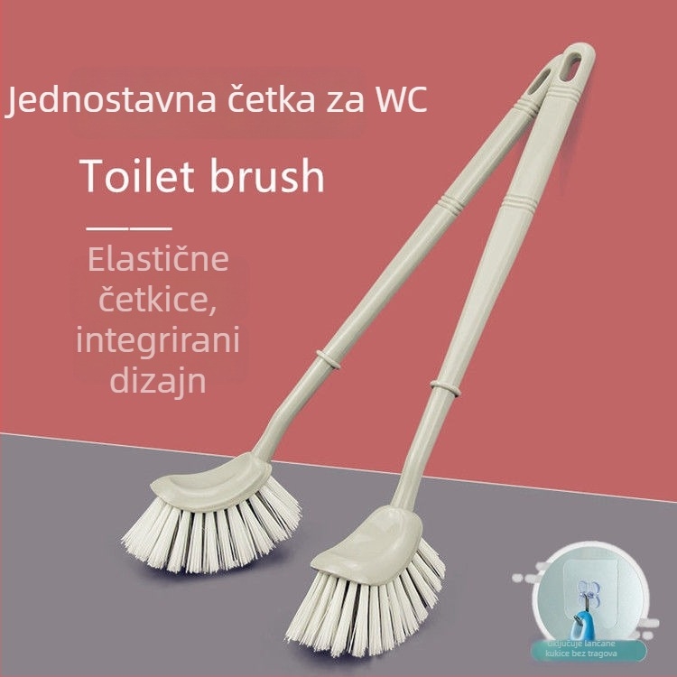 Plastični set četkice za WC s zakrivljenom glavom, kupaonica – Brend: Unique