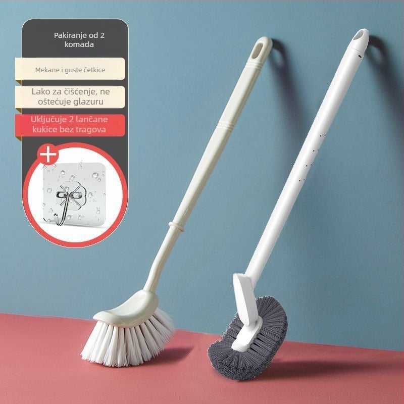 Plastični set četkice za WC s zakrivljenom glavom, kupaonica – Brend: Unique