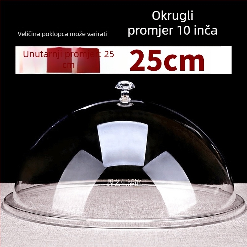 Okrugli plastični poklopac za hranu, jednostavan stil, Kod Cy