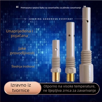 Zavarivački pribor s zaštitom plina – spojni štap s premazom, mesing, 200A/350A/500A