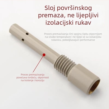Zavarivački pribor s zaštitom plina – spojni štap s premazom, mesing, 200A/350A/500A