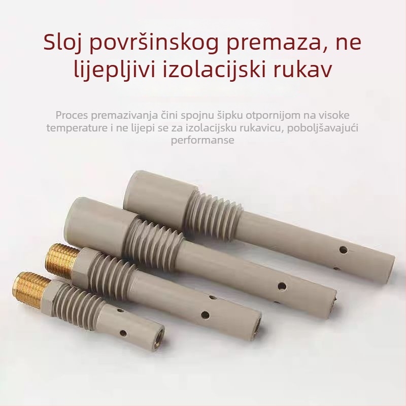 Zavarivački pribor s zaštitom plina – spojni štap s premazom, mesing, 200A/350A/500A