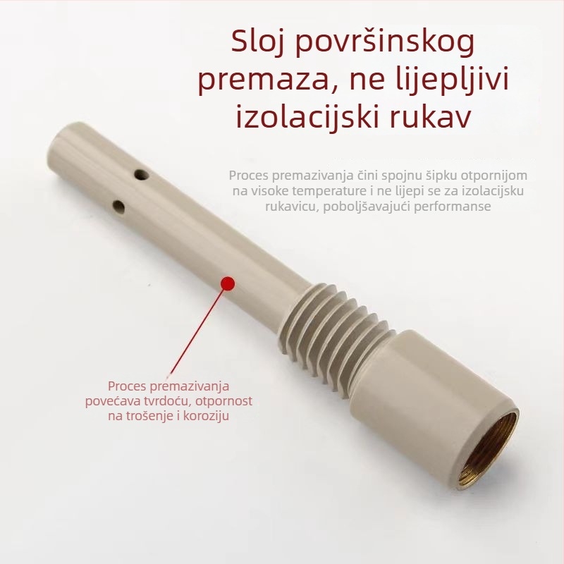 Zavarivački pribor s zaštitom plina – spojni štap s premazom, mesing, 200A/350A/500A