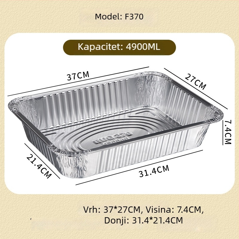 Jednokratni set za roštilj od aluminijske folije - za otvoreno, prenosno, Gold Profit, Podrijetlo Zhejiang, Nije pogodno za mikrovalnu