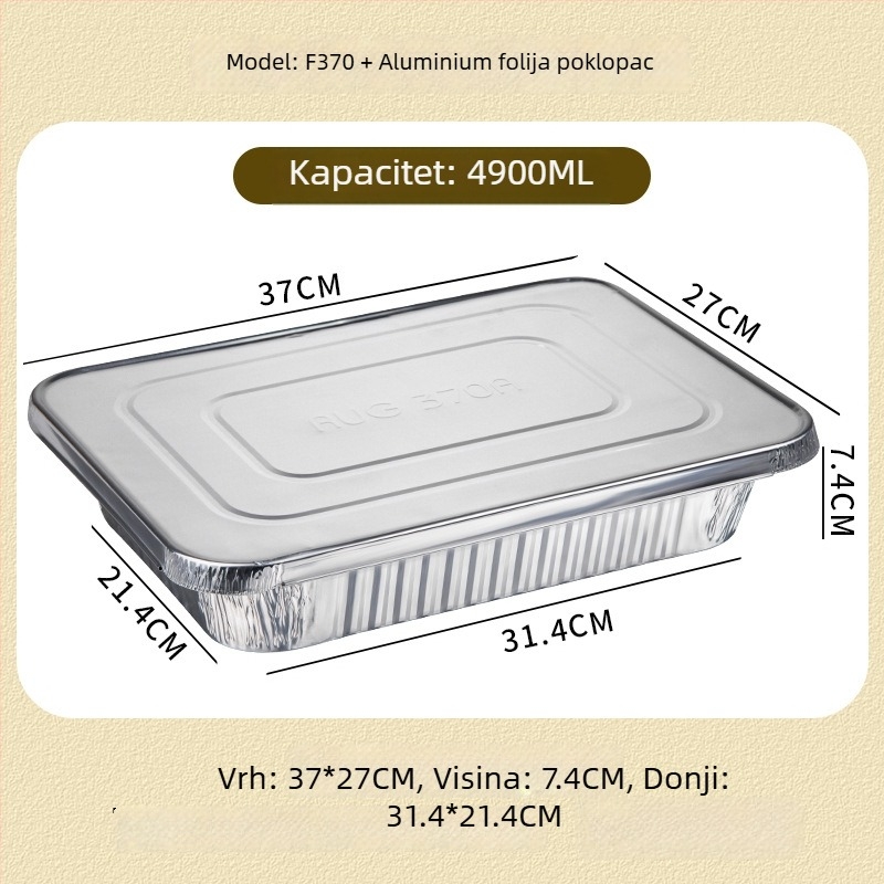 Jednokratni set za roštilj od aluminijske folije - za otvoreno, prenosno, Gold Profit, Podrijetlo Zhejiang, Nije pogodno za mikrovalnu