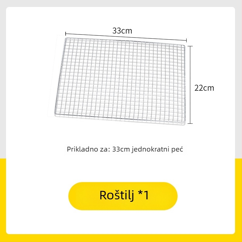 Jednokratni set za roštilj od aluminijske folije - za otvoreno, prenosno, Gold Profit, Podrijetlo Zhejiang, Nije pogodno za mikrovalnu