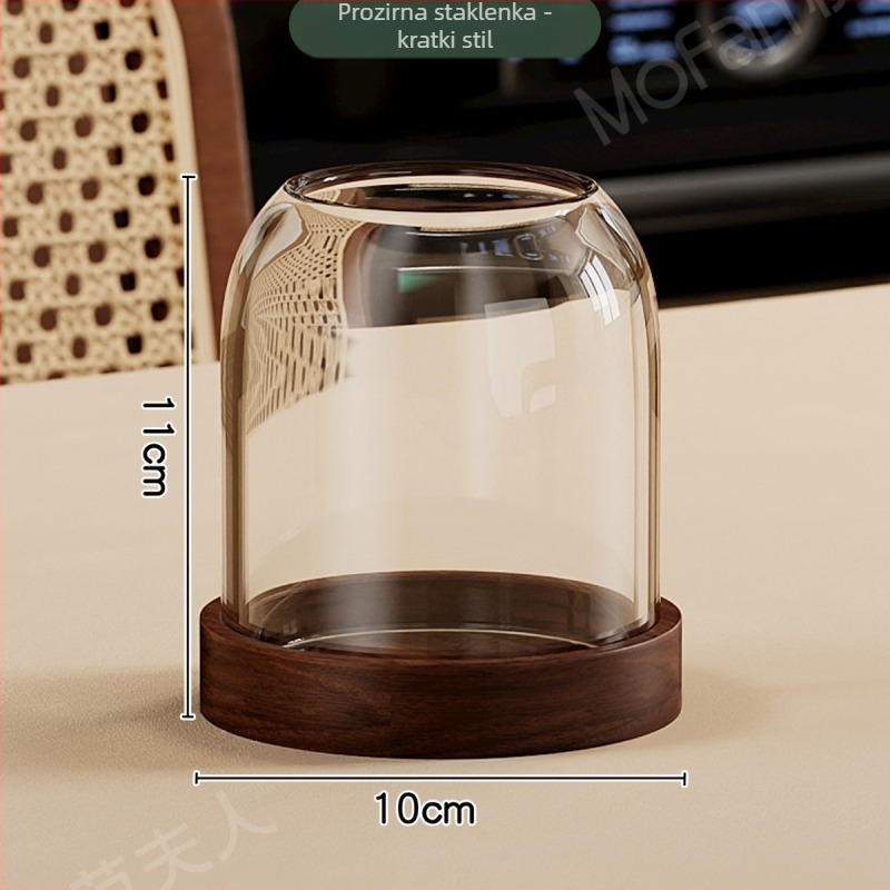 Drveni set vilica za voće, jednostavan stil, ogledno-polirano, prilagodljivo