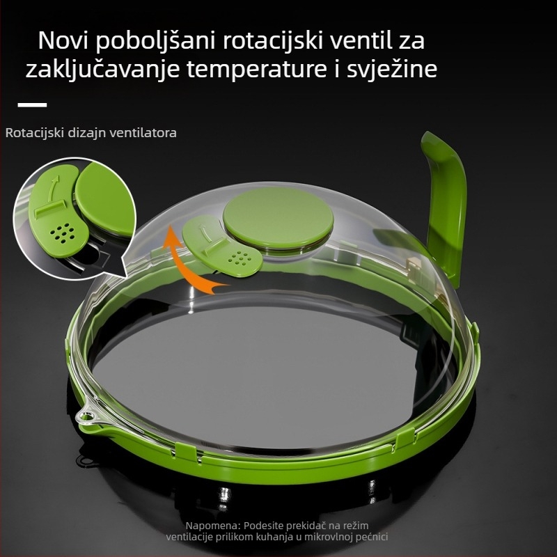 Poklop protiv prskanja za mikrovalnu pećnicu (Materijal: plastika; Marka: Dujia; Nacionalna dozvola za proizvodnju: Zhe XK16-204-01813; Uvoz: Ne; Izvor ekskluzivno preko granice: Da)