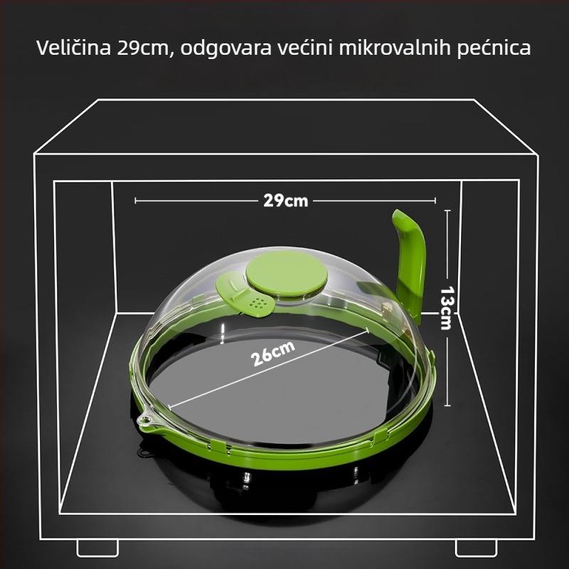 Poklop protiv prskanja za mikrovalnu pećnicu (Materijal: plastika; Marka: Dujia; Nacionalna dozvola za proizvodnju: Zhe XK16-204-01813; Uvoz: Ne; Izvor ekskluzivno preko granice: Da)