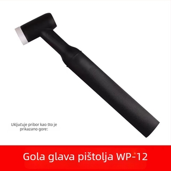 WP-12 vodeno-hlađena argon arcska pištolj dodaci: vodilica protoka, keramička mlaznica, držač wolframovog elektrodu, duga glava pištolja, kratka stražnja glava, brtveni prsten na kraju pištolja