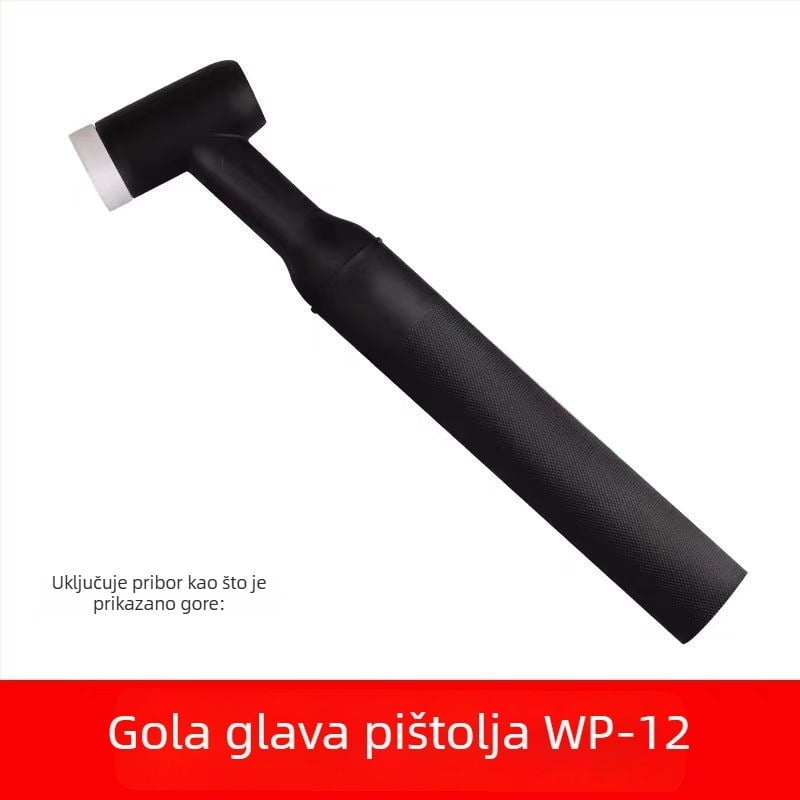 WP-12 vodeno-hlađena argon arcska pištolj dodaci: vodilica protoka, keramička mlaznica, držač wolframovog elektrodu, duga glava pištolja, kratka stražnja glava, brtveni prsten na kraju pištolja