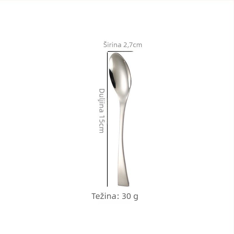 Japanskog stila vintage zapadni pribor, set od 201 nehrđajućeg čelika, mat završetak, uključuje nož za steak, viljučku, žlicu, kavnu žlicu i voćnu viljušku