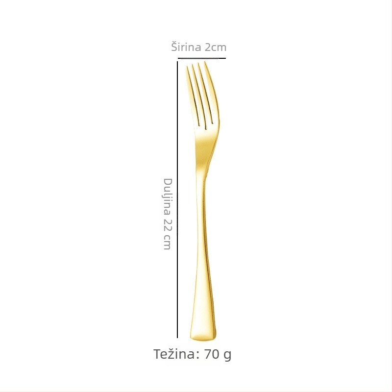 Japanskog stila vintage zapadni pribor, set od 201 nehrđajućeg čelika, mat završetak, uključuje nož za steak, viljučku, žlicu, kavnu žlicu i voćnu viljušku