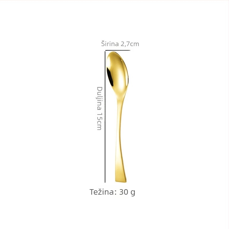 Japanskog stila vintage zapadni pribor, set od 201 nehrđajućeg čelika, mat završetak, uključuje nož za steak, viljučku, žlicu, kavnu žlicu i voćnu viljušku