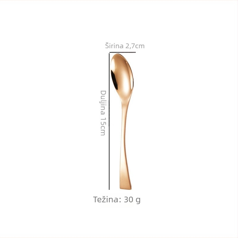 Japanskog stila vintage zapadni pribor, set od 201 nehrđajućeg čelika, mat završetak, uključuje nož za steak, viljučku, žlicu, kavnu žlicu i voćnu viljušku