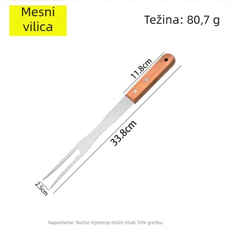 Špatula od nehrđajućeg čelika s drvenom drškom – set špachtli za kuhanje teppanyaki/grill, One mind, lansiran u proljeće 2017, stil moderne jednostavnosti